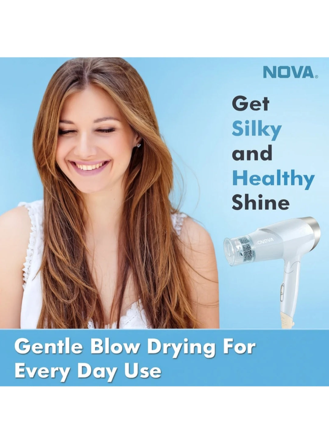 Nova Hair dryer BY FABSTORE 8203 1800w(Blue)